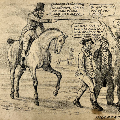 1800s Political Cartoon Independent Electors AB8