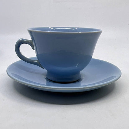 Vintage LuRay Taylor Smith & Taylor Pastels Blue Cup and Saucer TI3-1