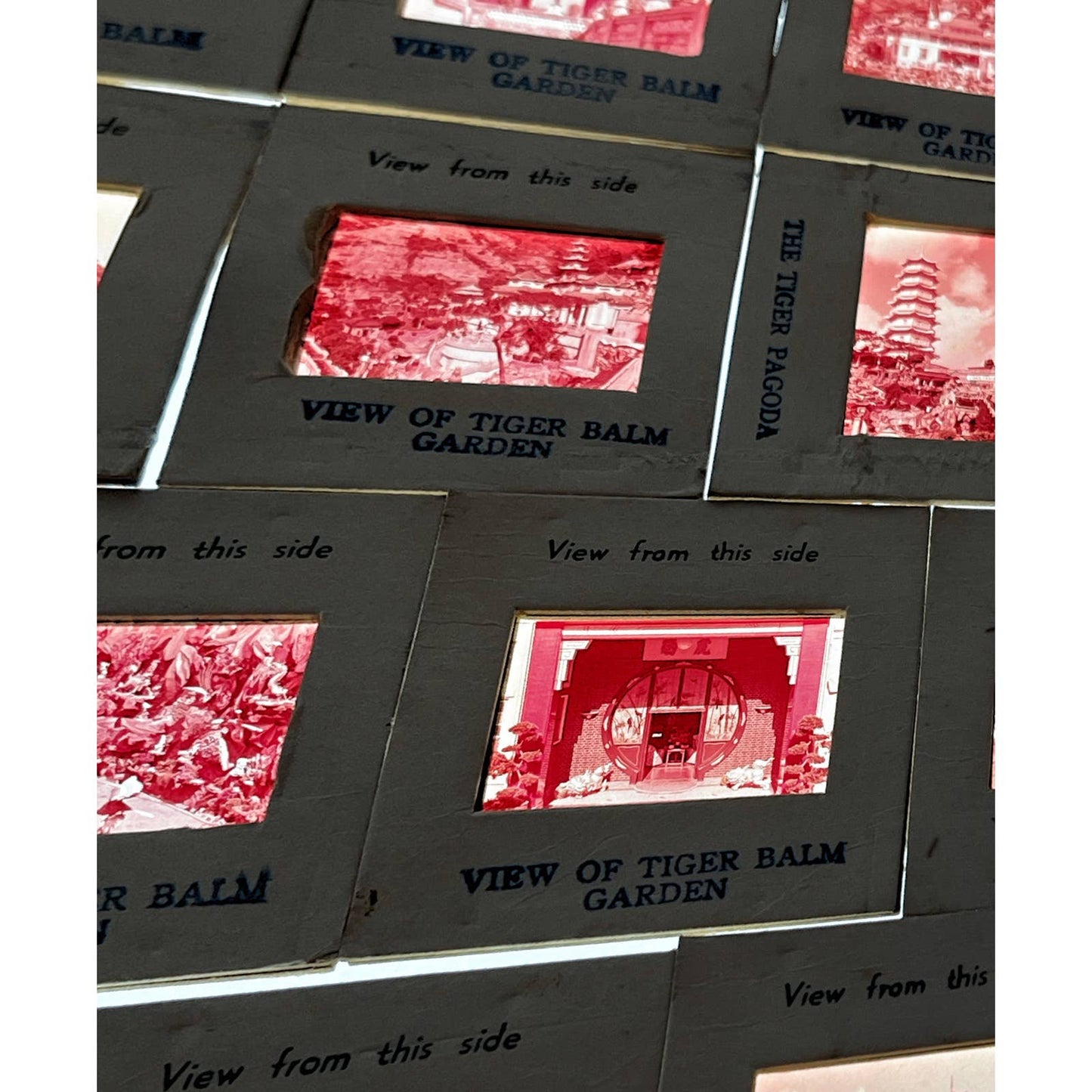 1960s Tiger Balm Garden Hong Kong Set of 17 2x2 Slides TK2-S3-2