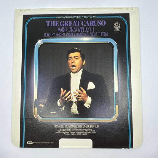 The Great Caruso Mario Lanza - CED VideoDisc TG2