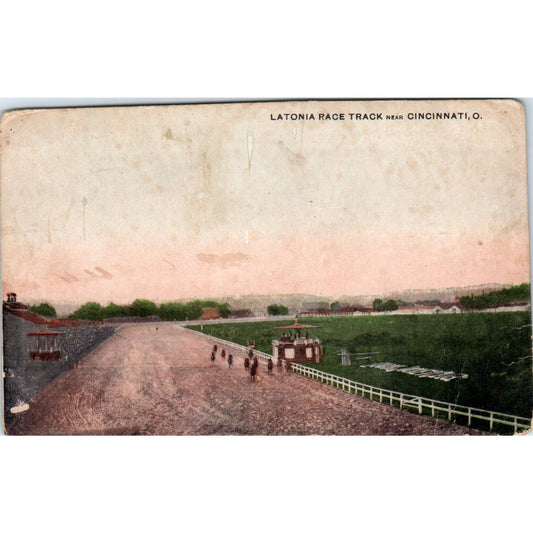 Antique Postcard Latonia Race Track Near Cincinnati OH TD8-O2