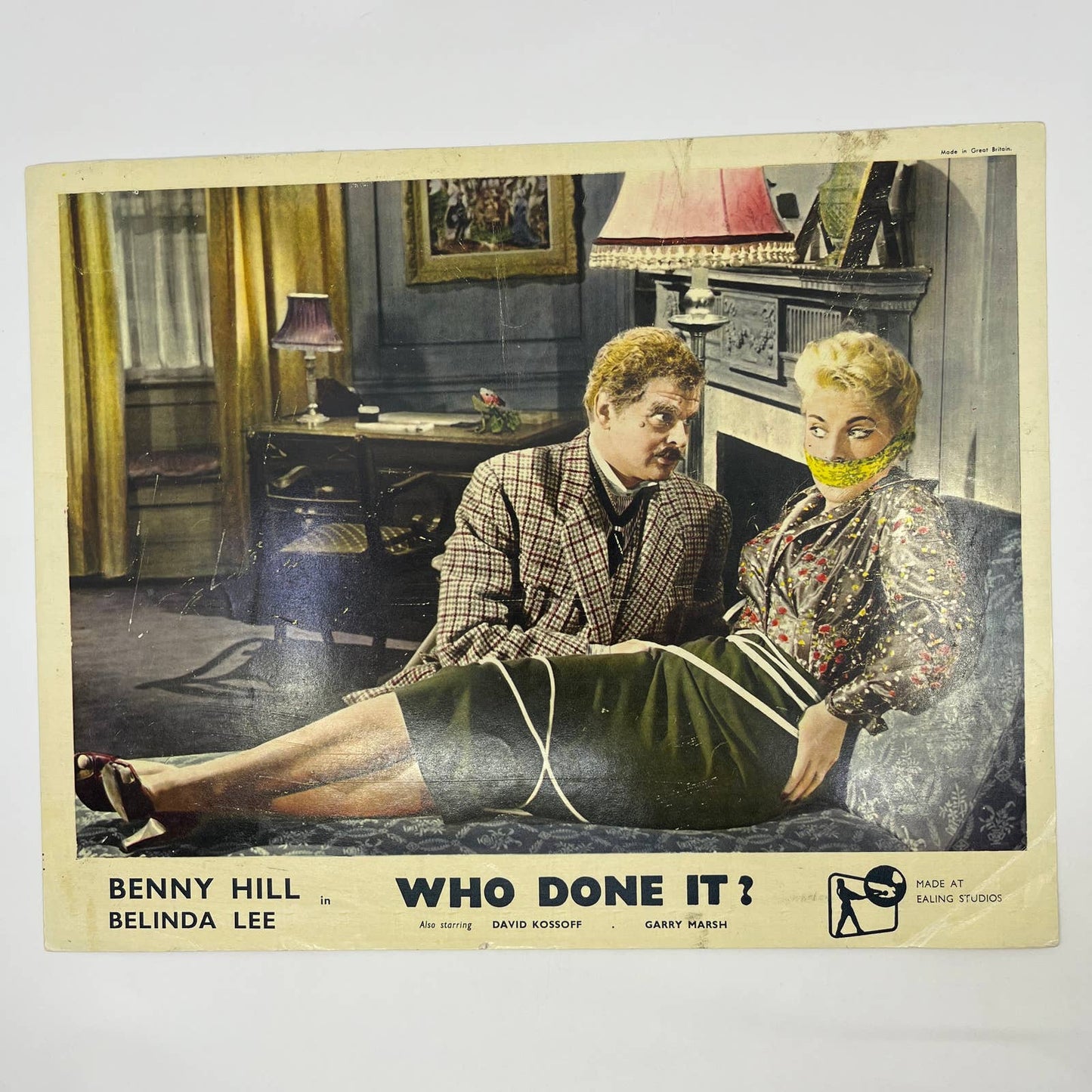 Who Done It? 1956 Benny Hill Belinda Lee 11x14 Lobby Card 2 FL4