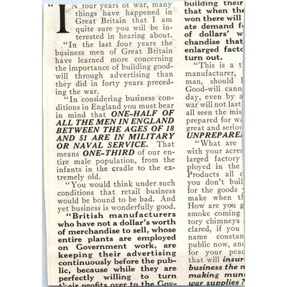 c1920 Harper's Magazine Ad Vapo Cresolene Cough Treatment Montreal Canada EA3-4