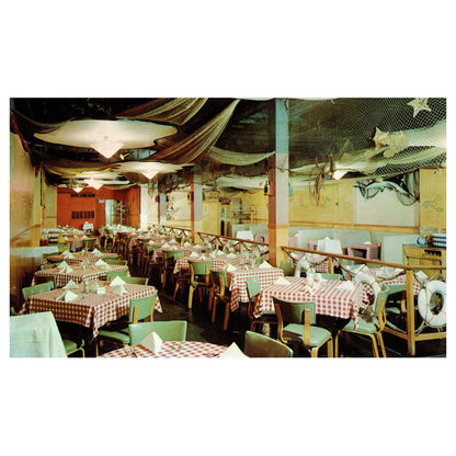 Vtg Postcard Columbus Ohio's Great Steak and Lobster House Interior 1960 TJ7-1