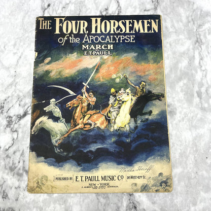 The Four Horsemen of the Apocalypse March E.T. Paul 1924 Sheet Music TK2-SM