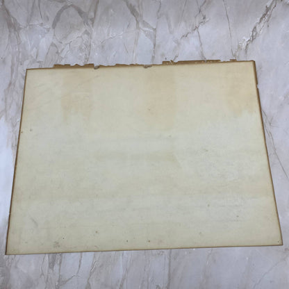 c1920 Original Art Oil Pastel Lake Landscape Signed B. Nerebier 11.5x15” FL3