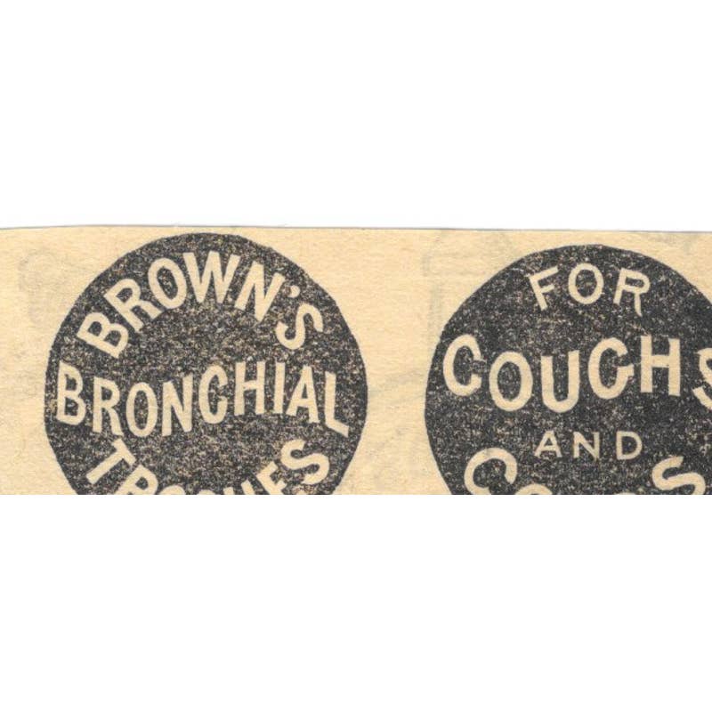 Brown's Bronchial Troches for Coughs & Colds - Ad 1878 Original TJ7-L2-3