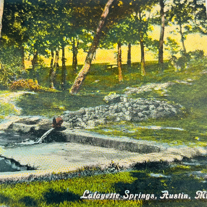 Early 1900s Post Card Lafayette Springs Austin MN PA3