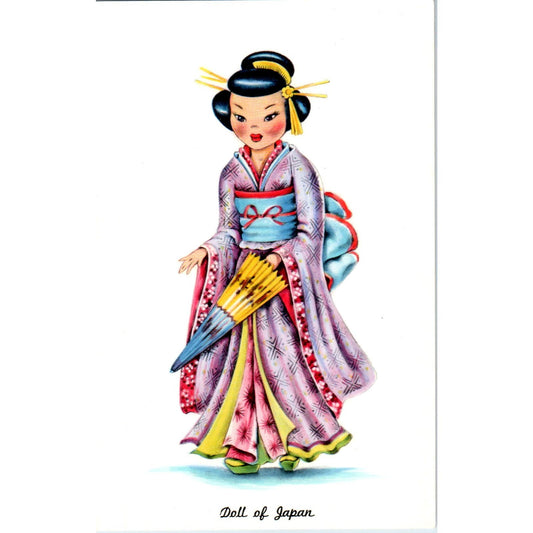 Doll of Japan - Dolls of Many Lands Series Original Postcard PB4