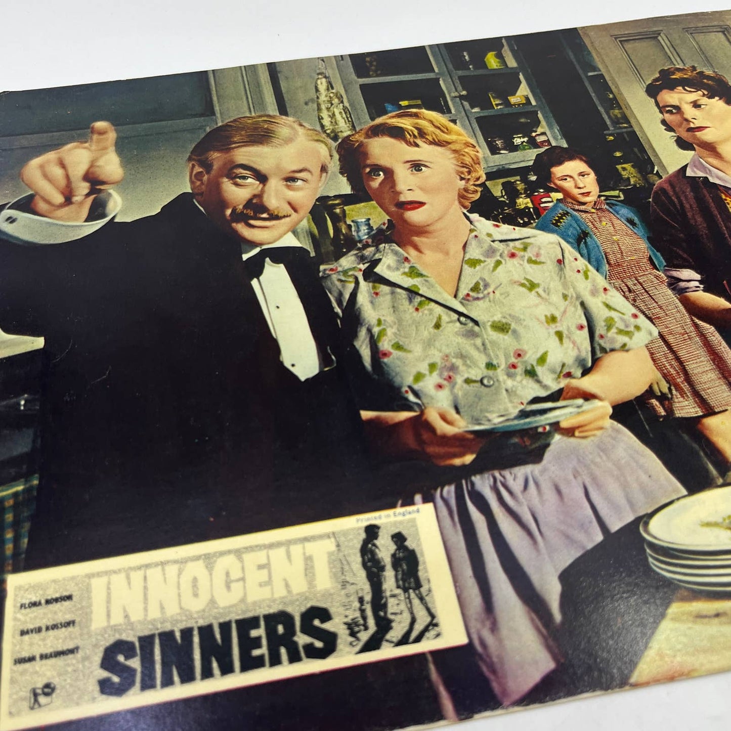 1958 Innocent Sinners Flora Robson David Kossoff British Lobby Card 4 FL4