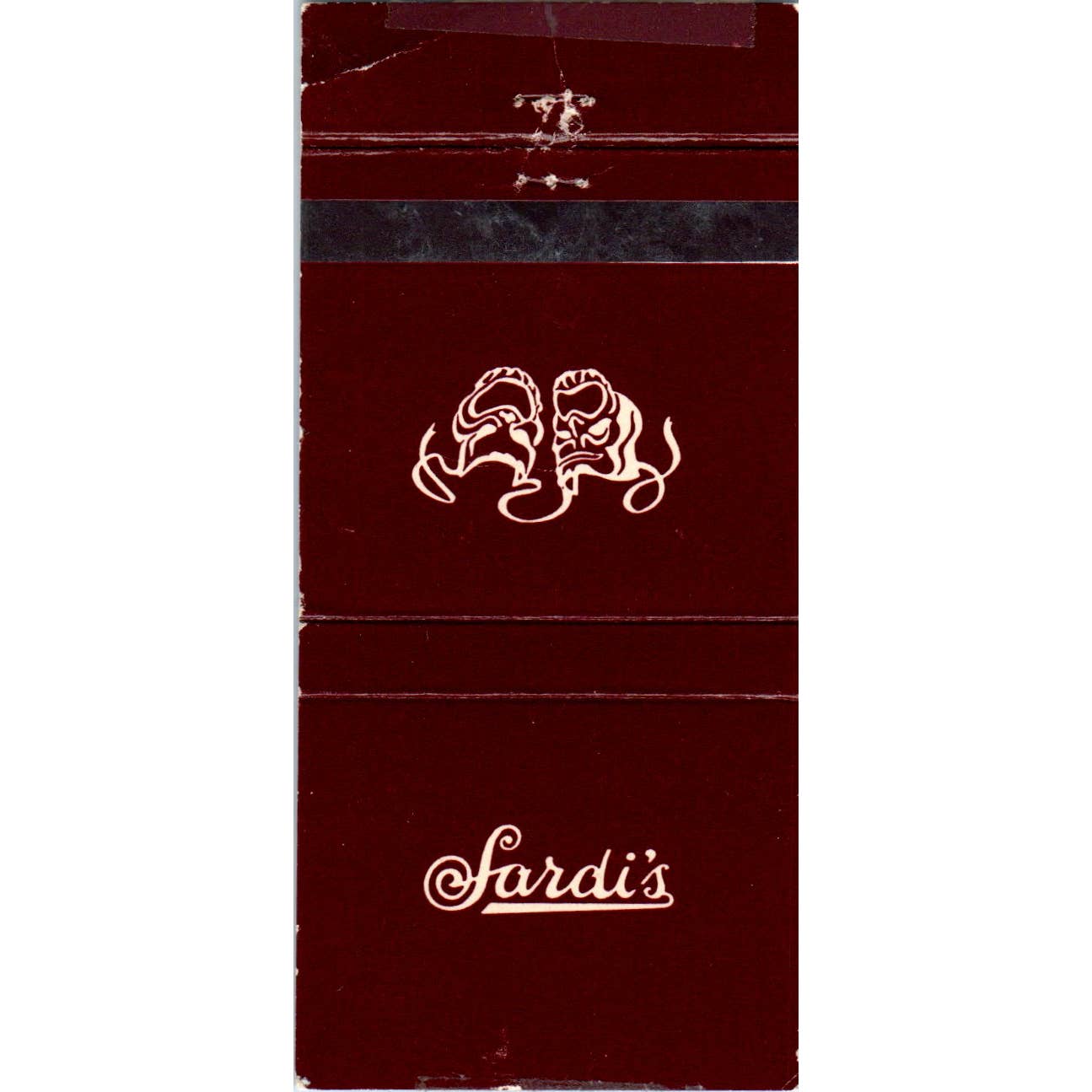 Sardi's New York Advertising Matchbook Cover SA1-M7