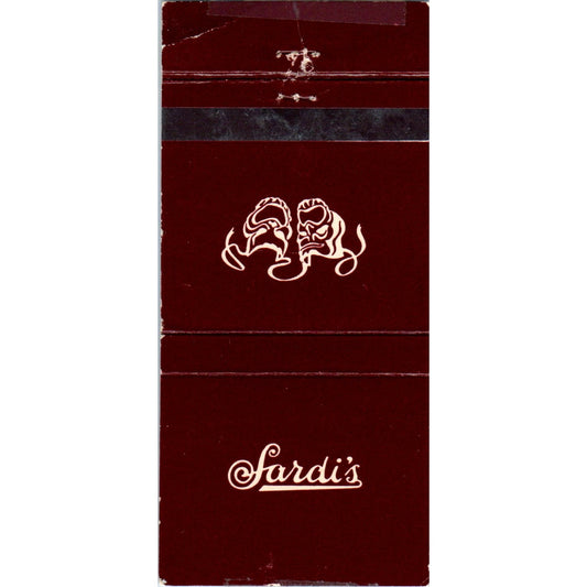 Sardi's New York Advertising Matchbook Cover MM10-3