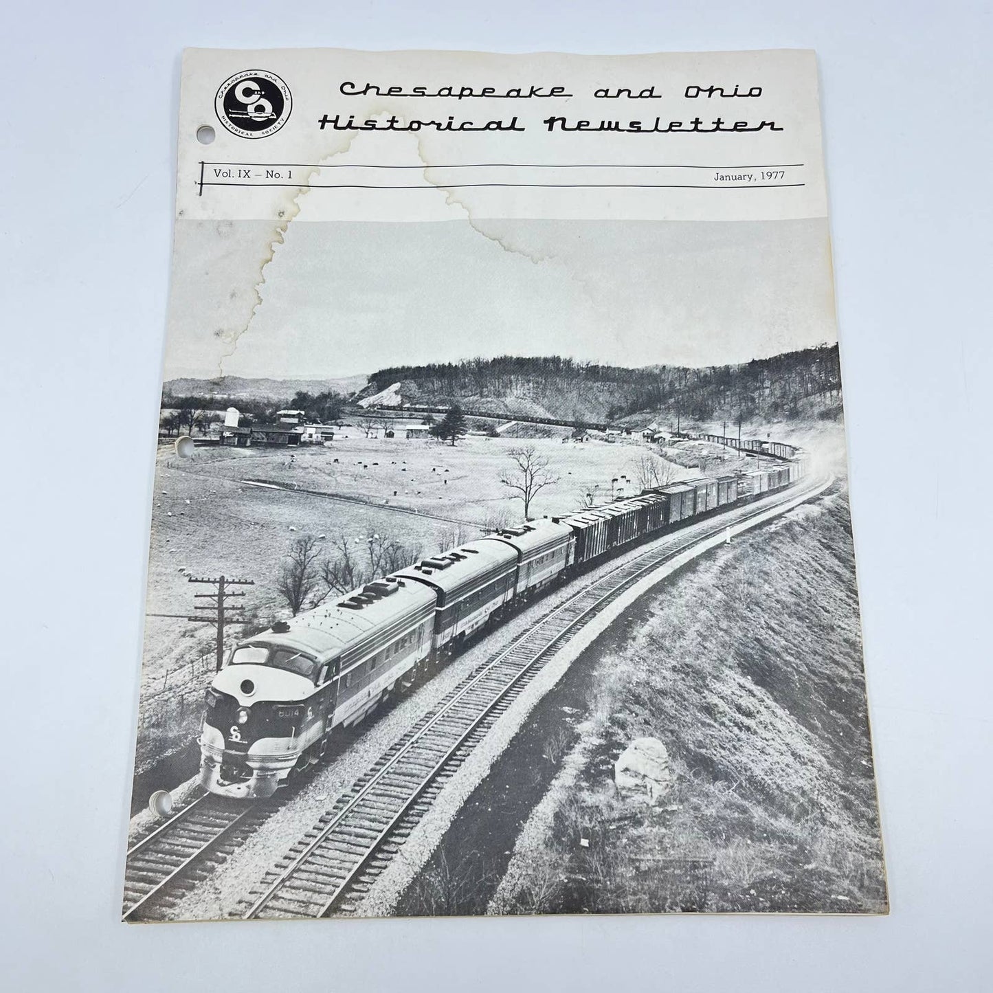 1977 Jan Chesapeake and Ohio Historical Newsletter C&O RR Thomas Dixon WV TE2