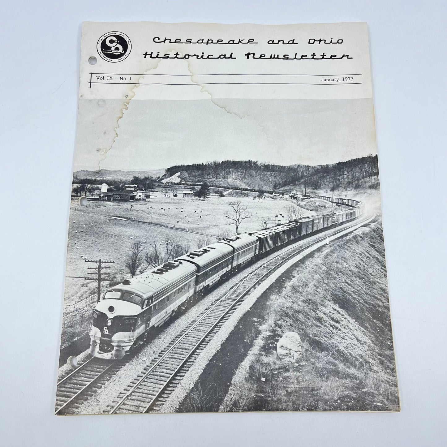 1977 Jan Chesapeake and Ohio Historical Newsletter C&O RR Thomas Dixon WV M1-2