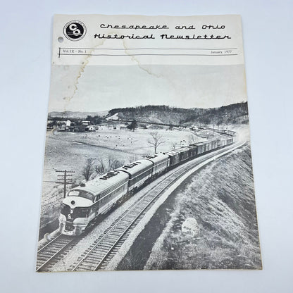 1977 Jan Chesapeake and Ohio Historical Newsletter C&O RR Thomas Dixon WV M1-2