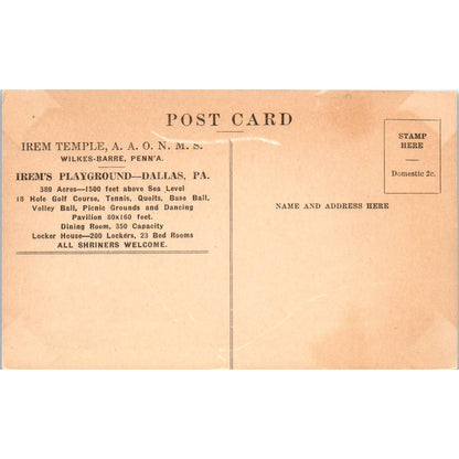 Vintage Postcard Irem's Playground Golf Course Holes 6 & 7 Dallas PA TD9-P1