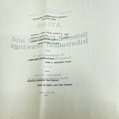 1910 Atlas Selected Contract and Information Drawings Dayton Ohio TE7