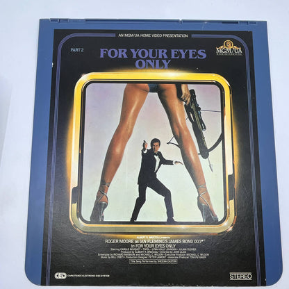 For Your Eyes Only James Bond Part 1 & 2 - CED VideoDisc TG2