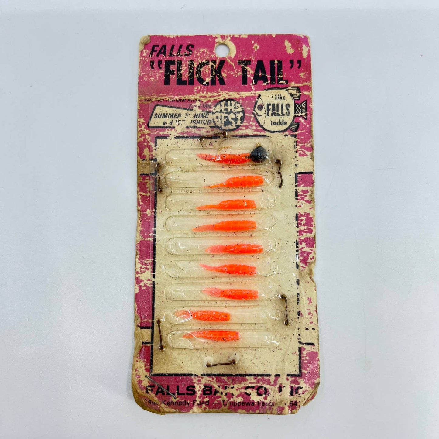 Vintage NOS Falls Flick Tail Fishing Lures Chippewa Falls WI SD4