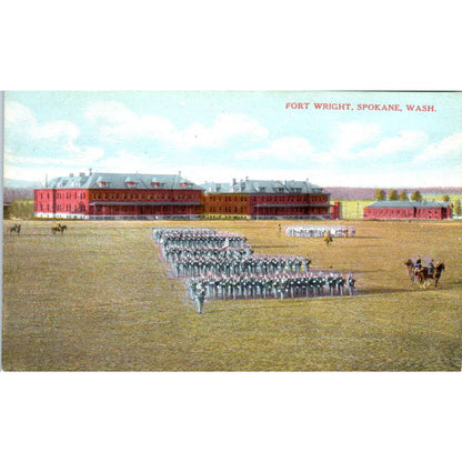 Antique Postcard Fort Wright Spokane Washington TD9