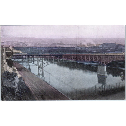 St. Paul Minnesota Mississippi River View c1910 Original Postcard P1-12