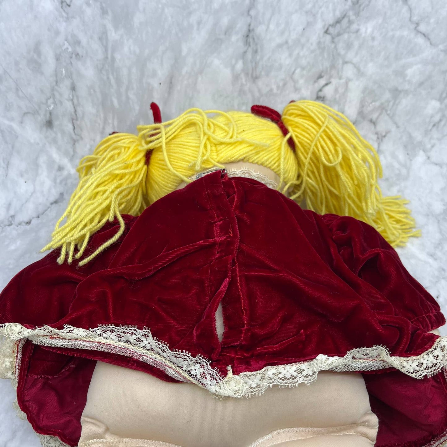 1986 Cabbage Patch Kid Rare Head Mold #9 Lemon Loops Blonde Blue Eyes