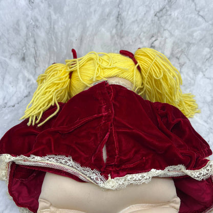 1986 Cabbage Patch Kid Rare Head Mold #9 Lemon Loops Blonde Blue Eyes