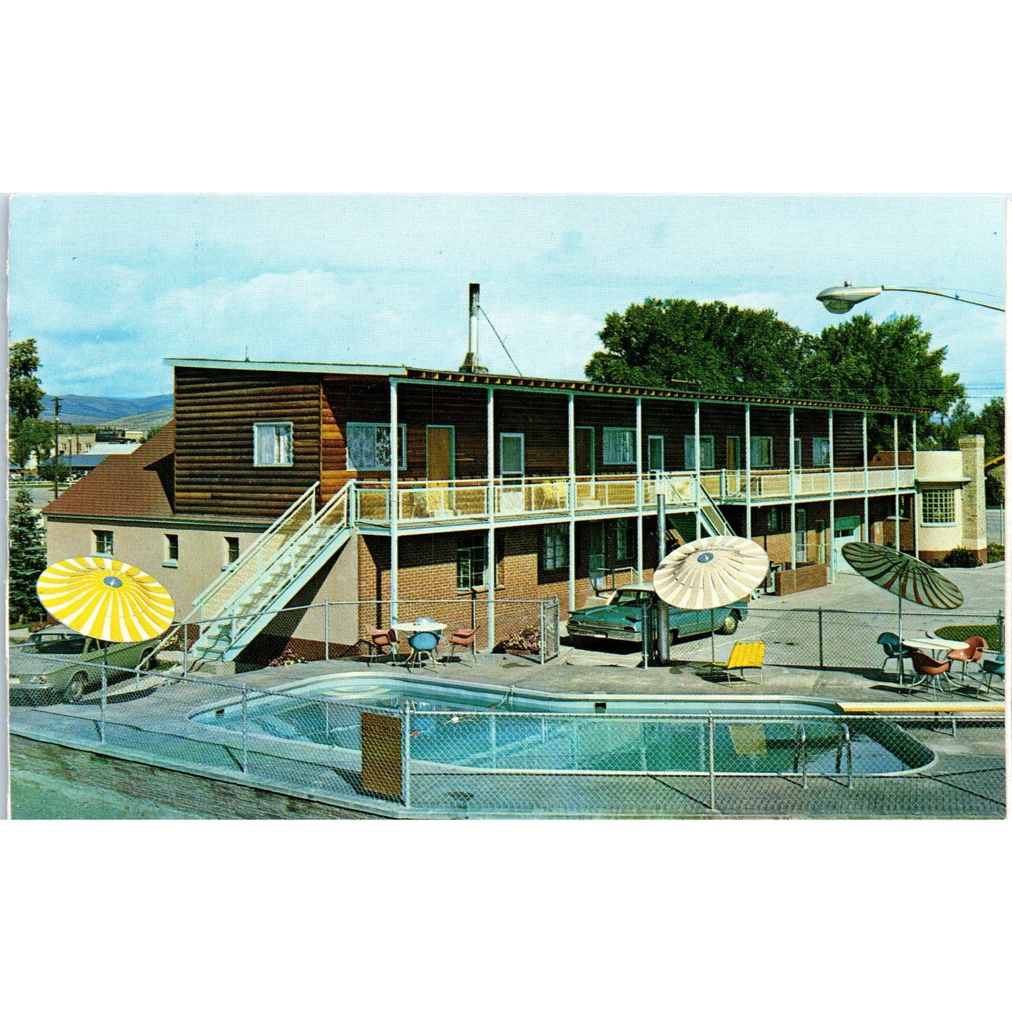Folding Postcard Crescent Motel Gunnison Colorado 1970 Original Postcard P1-11