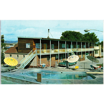 Folding Postcard Crescent Motel Gunnison Colorado 1970 Original Postcard P1-11