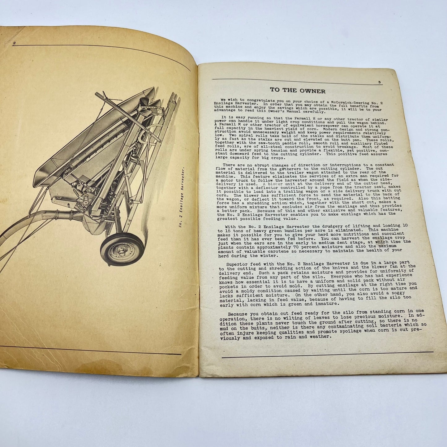 1949 McCormick Deering No. 2 Ensilage Harvester Owners Manual IH L4-5