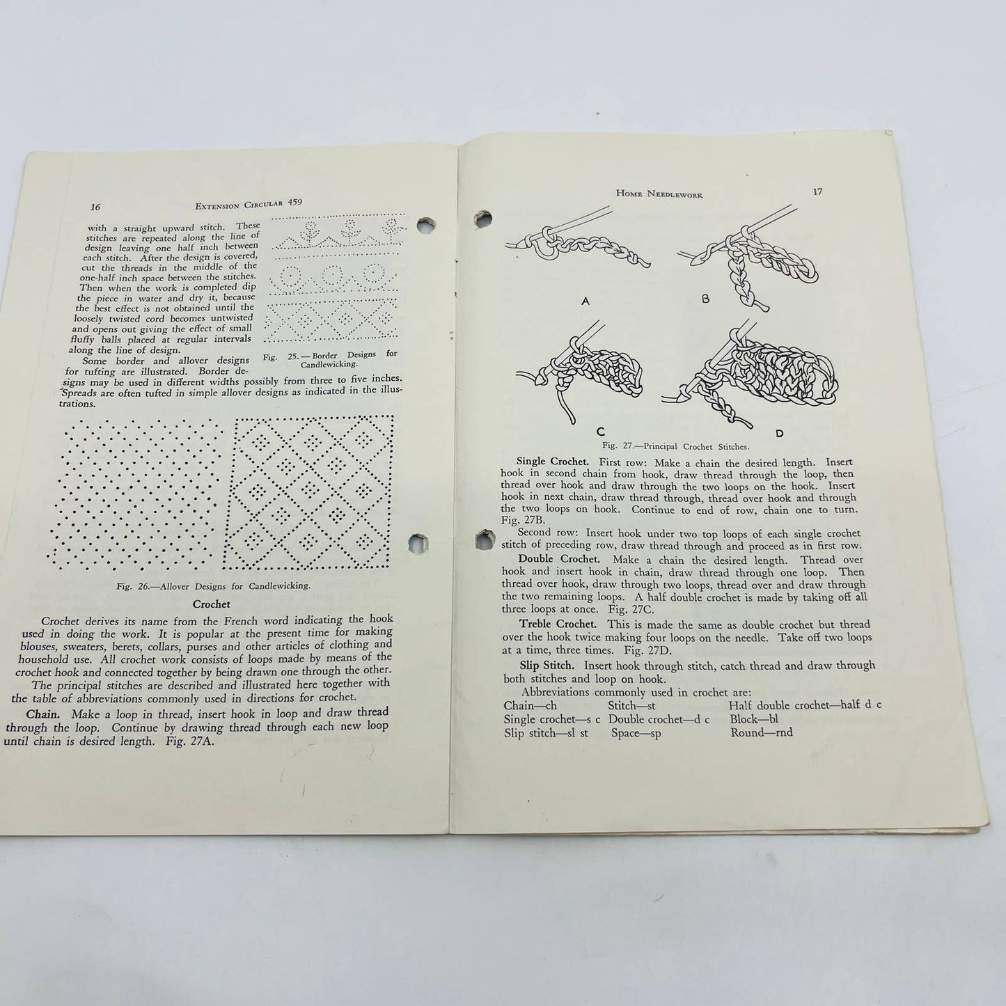 1935 Home Needlework Sewing Booklet University of Nebraska Agricultural SA7