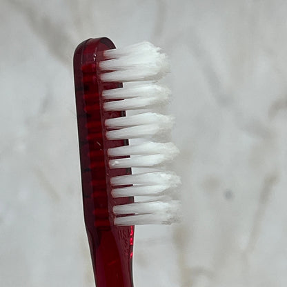 Vintage 1980s Pepsodent Promo Toothbrush Red Plastic Unused TE5-S2