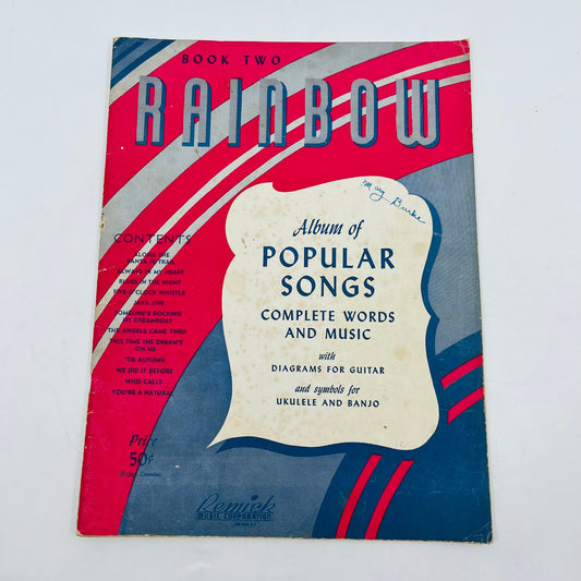 1940 Rainbow Album of Popular Songs Book 2 We Did it Before Sheet Music V37-4