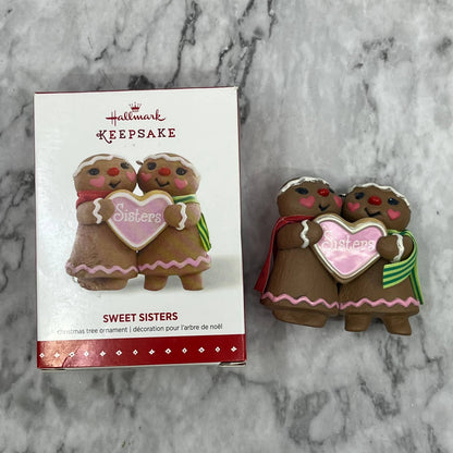 Hallmark 2015 - Sweet Sisters - Gingerbread Girls Keepsake Ornament in Box TK1