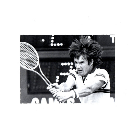 1982 Press Photo Tennis Jimmy Connors vs Rodney Harmon US Open 8x10" AD3-3