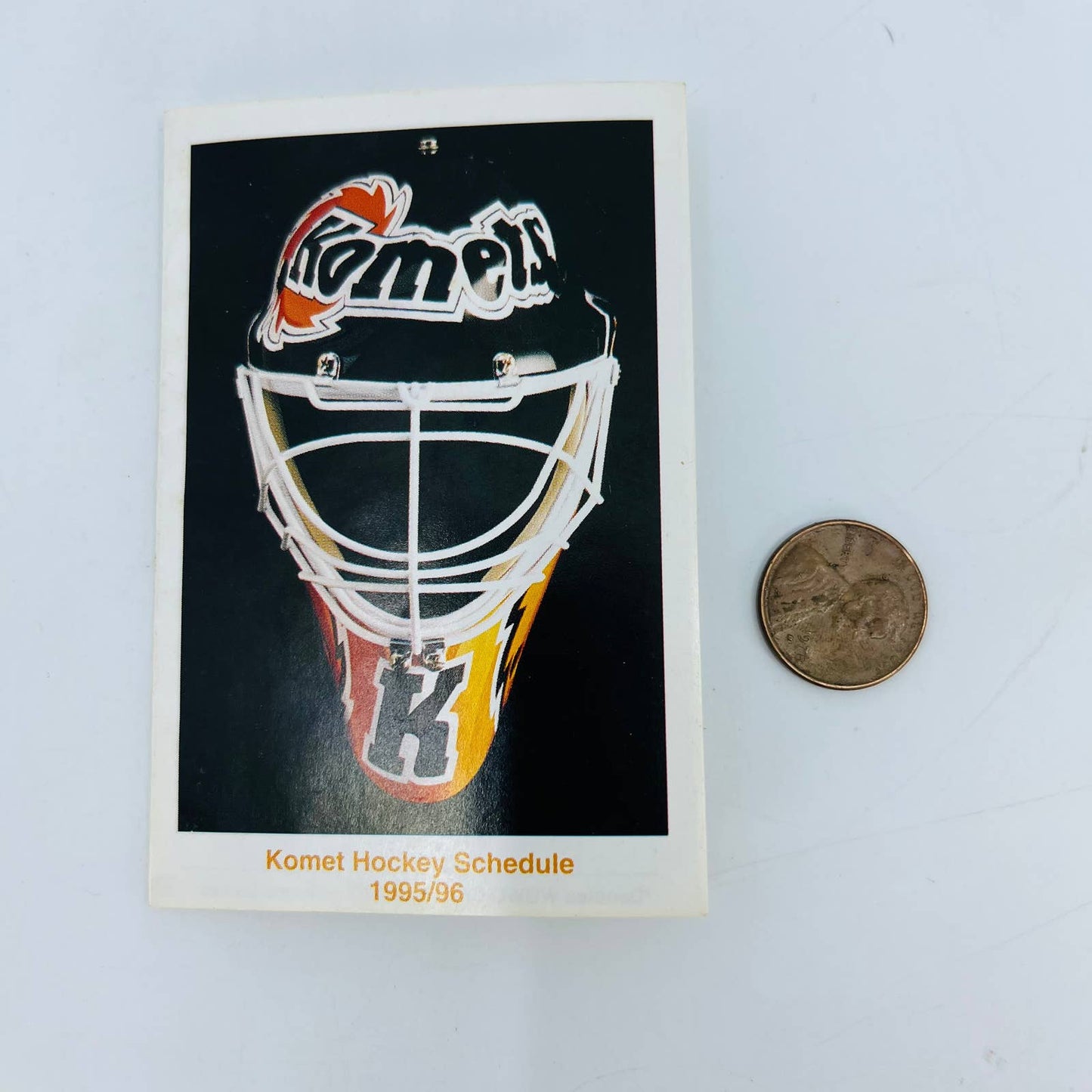 1995-96 Komets Hockey Schedule WENDYS Fort Wayne Indiana TB2