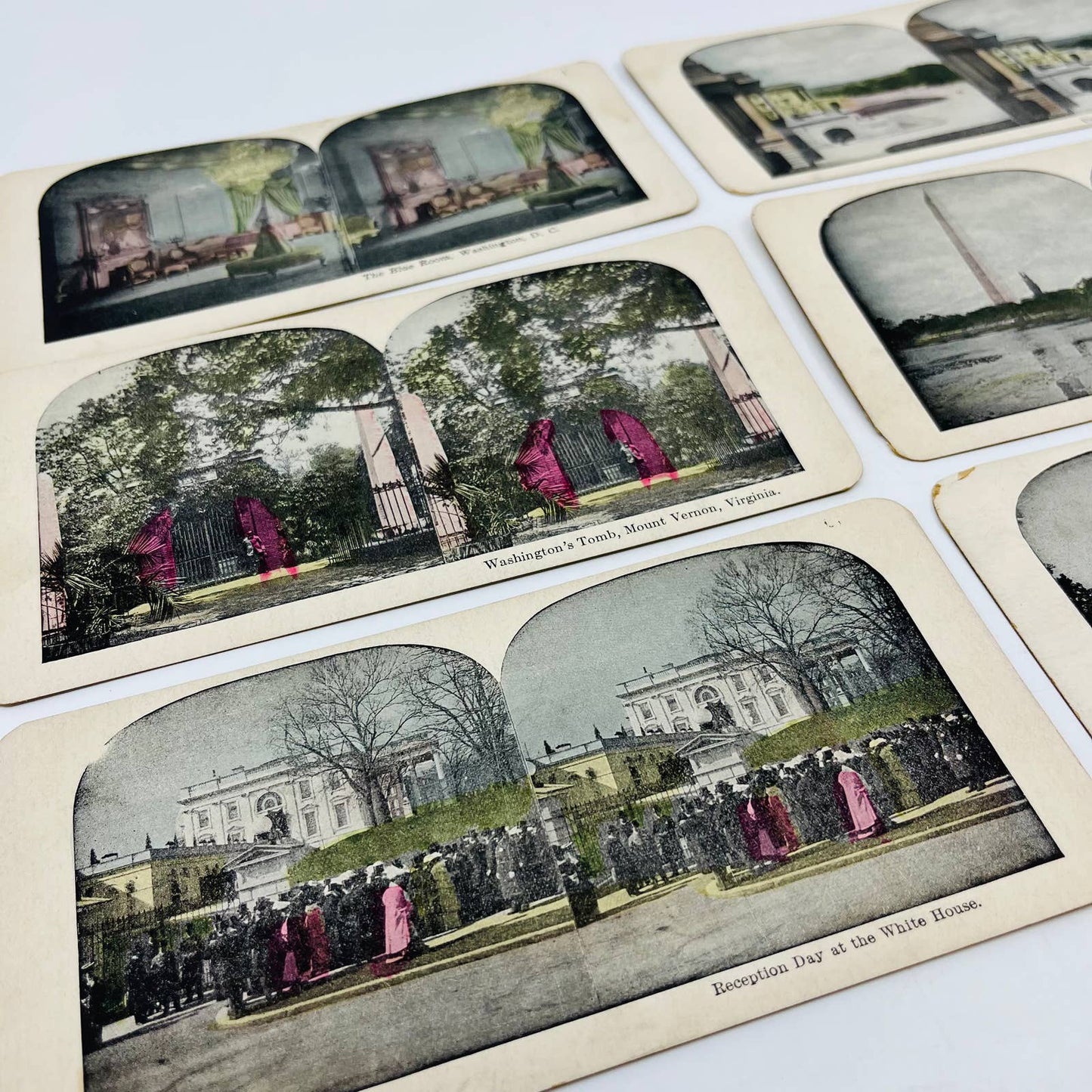 c1890 Lot of 6 Stereoview Cards Pictures US CAPITOL WASHINGTON DC TA7-24