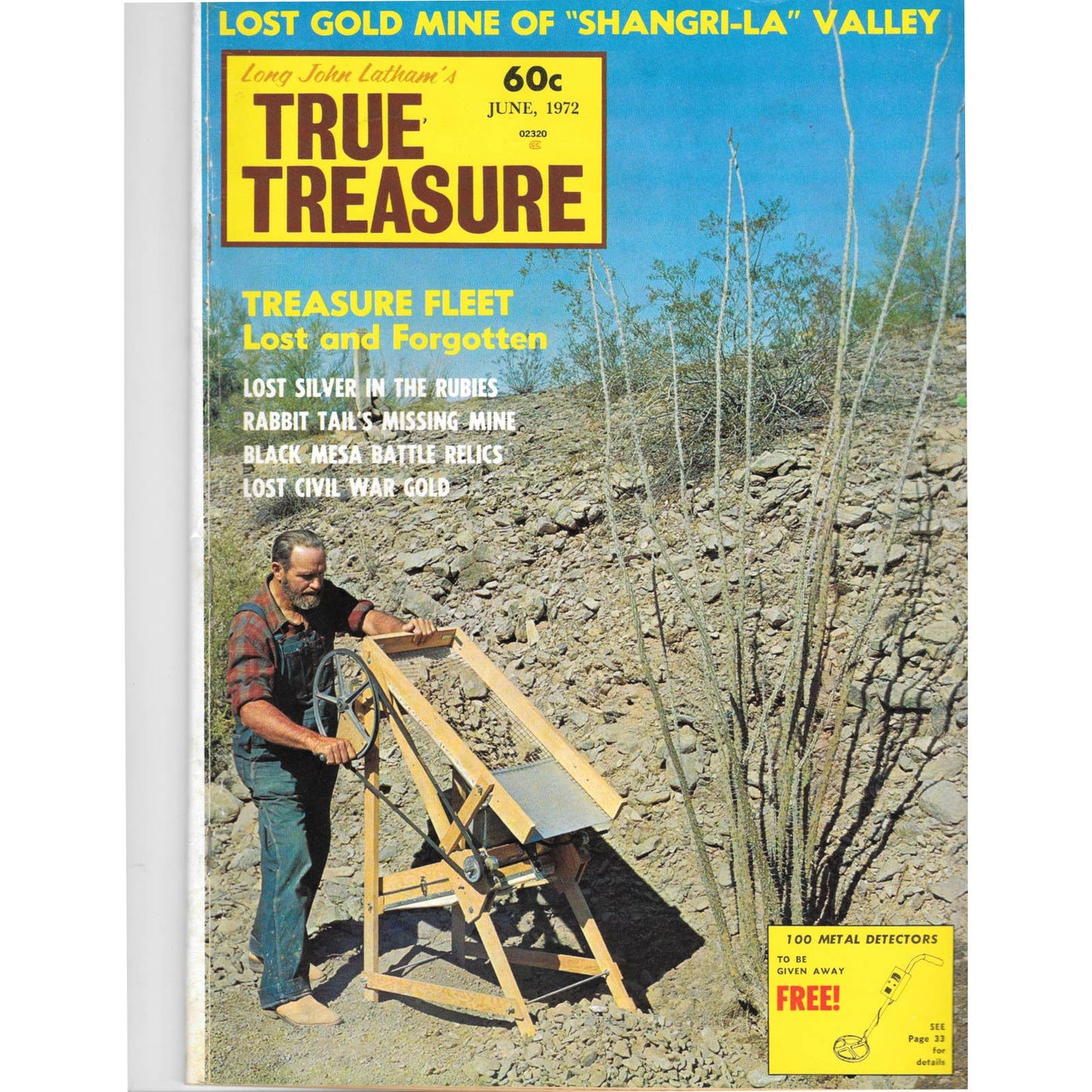 Long John Latham's Treasure Magazine - Gold Mining Metal Detecting June 1972 M5