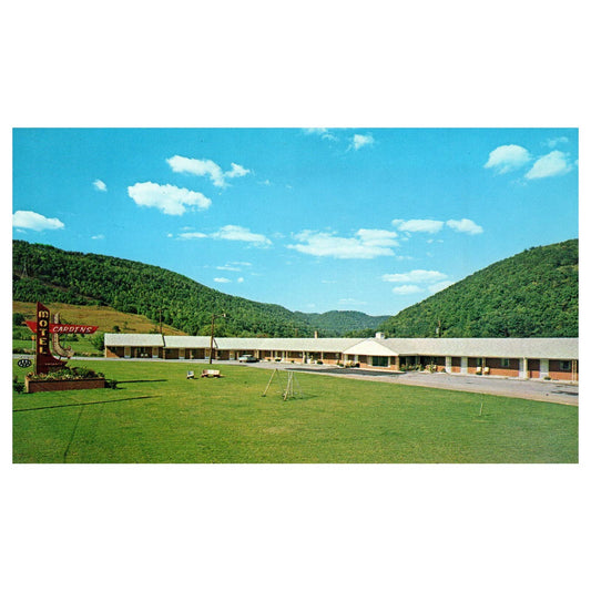 Vintage Postcard - Carden's Motel Rich Creek West Virginia AD9