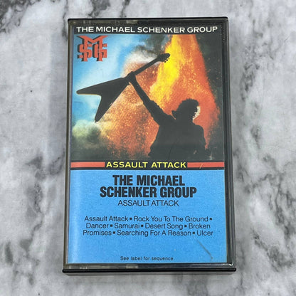 The Michael Schenker Group Assault Attack Cassette Tape TH5-34