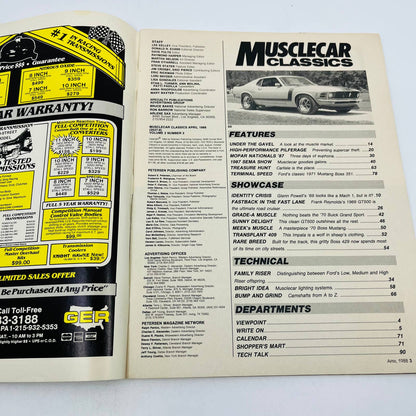 Hot Rod Magazine Muscle Car Classics April 1988 Mustang Mania BA1