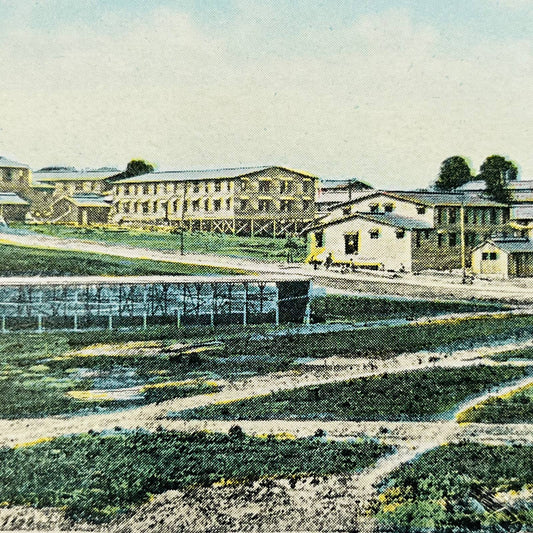 1910s WWI Birds Eye View of Barracks Camp Zachary Taylor Louisville KY PA8