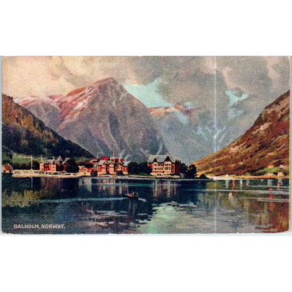 Balholm Norway Sogne Fjord Original Postcard TK1-P19