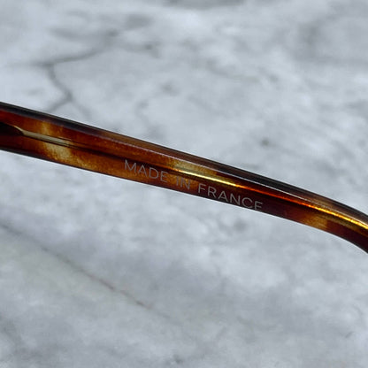 Vintage Tortoise Shell Big Eye Cat Eye Woman’s Eyeglasses France 5.75” TA9