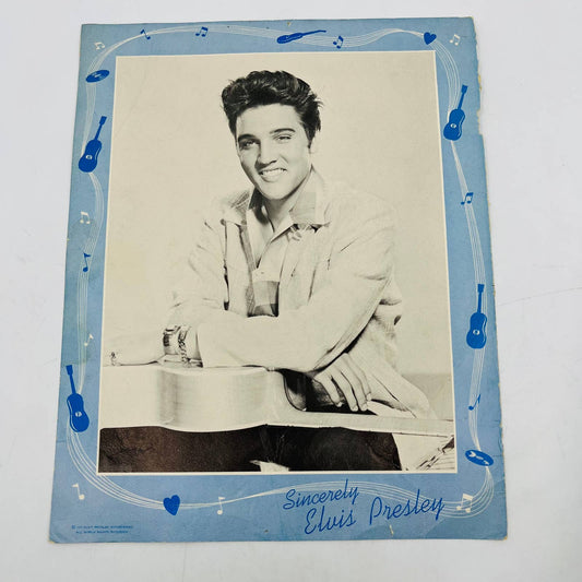 1957 Young Elvis Presley Portrait Double Sided 8 x 10 C12