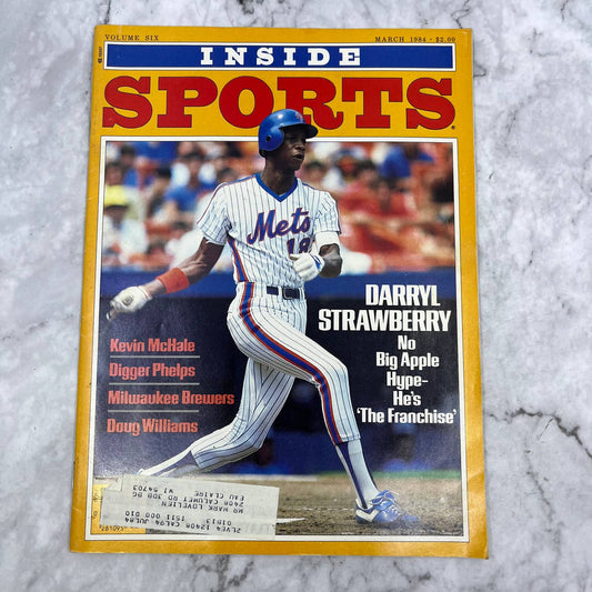 Darryl Strawberry Cover 1984 Inside Sports Magazine March Mets TJ3
