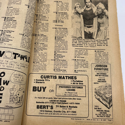 1979 Dec 16 Bellville IL News-Democrat TV Listings Lilies of the Field L4-1