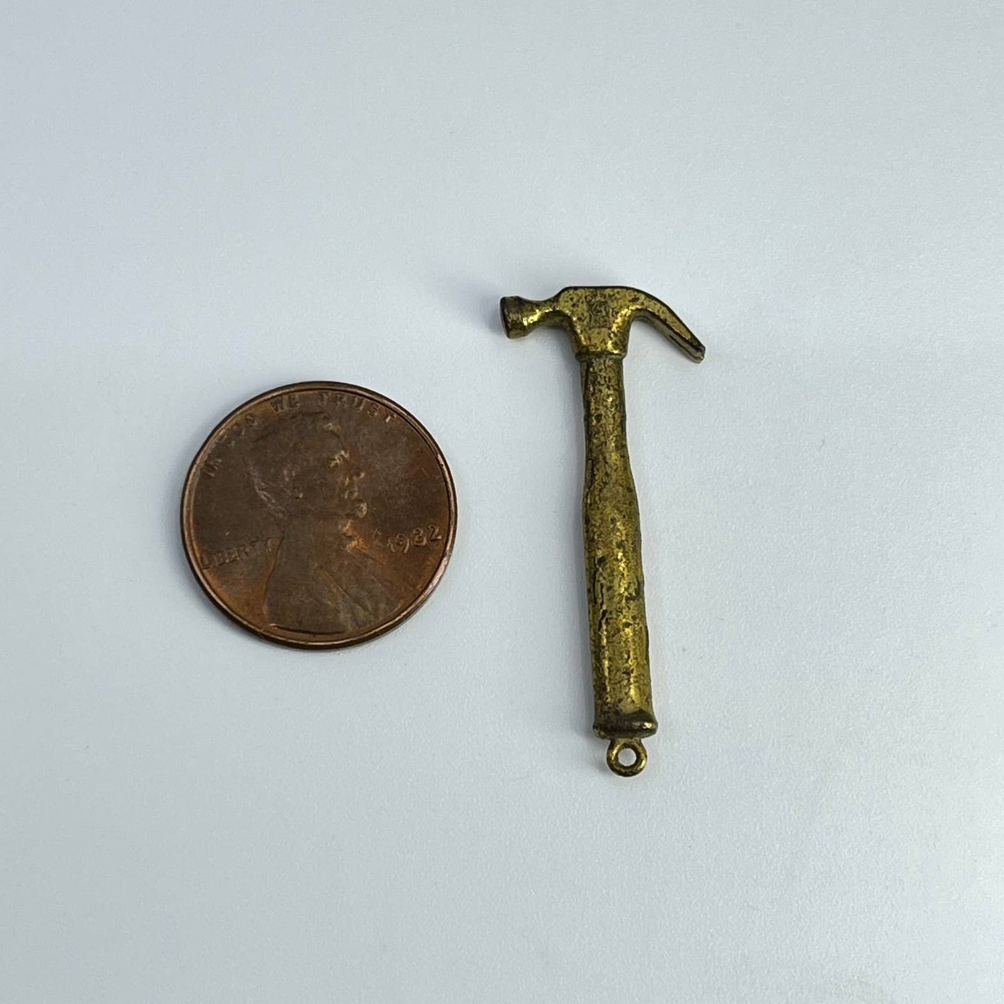 Vintage EPPY Tool Brass Claw Hammer Charm SD4