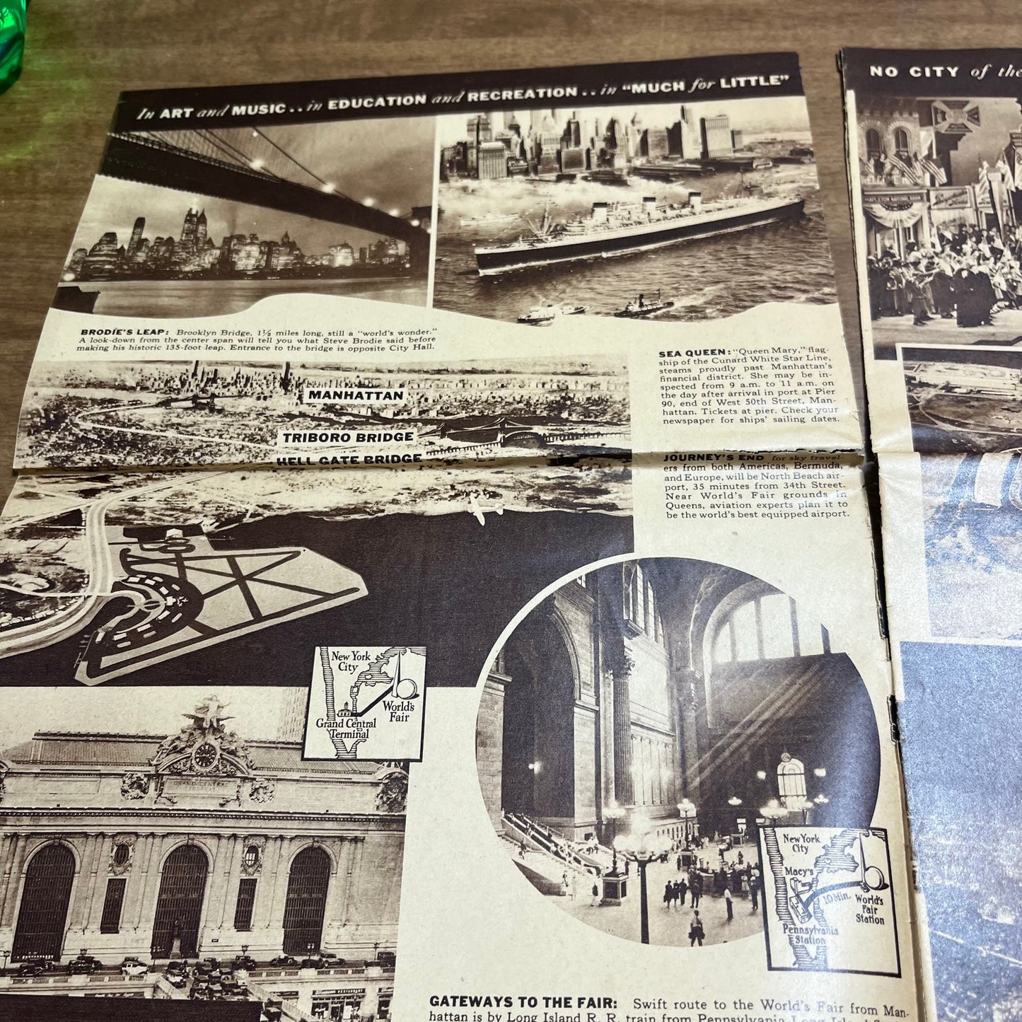 1939 New York World’s Fair Let’s Go See Vol. 1 No. 3 Color Paper Brochure A6