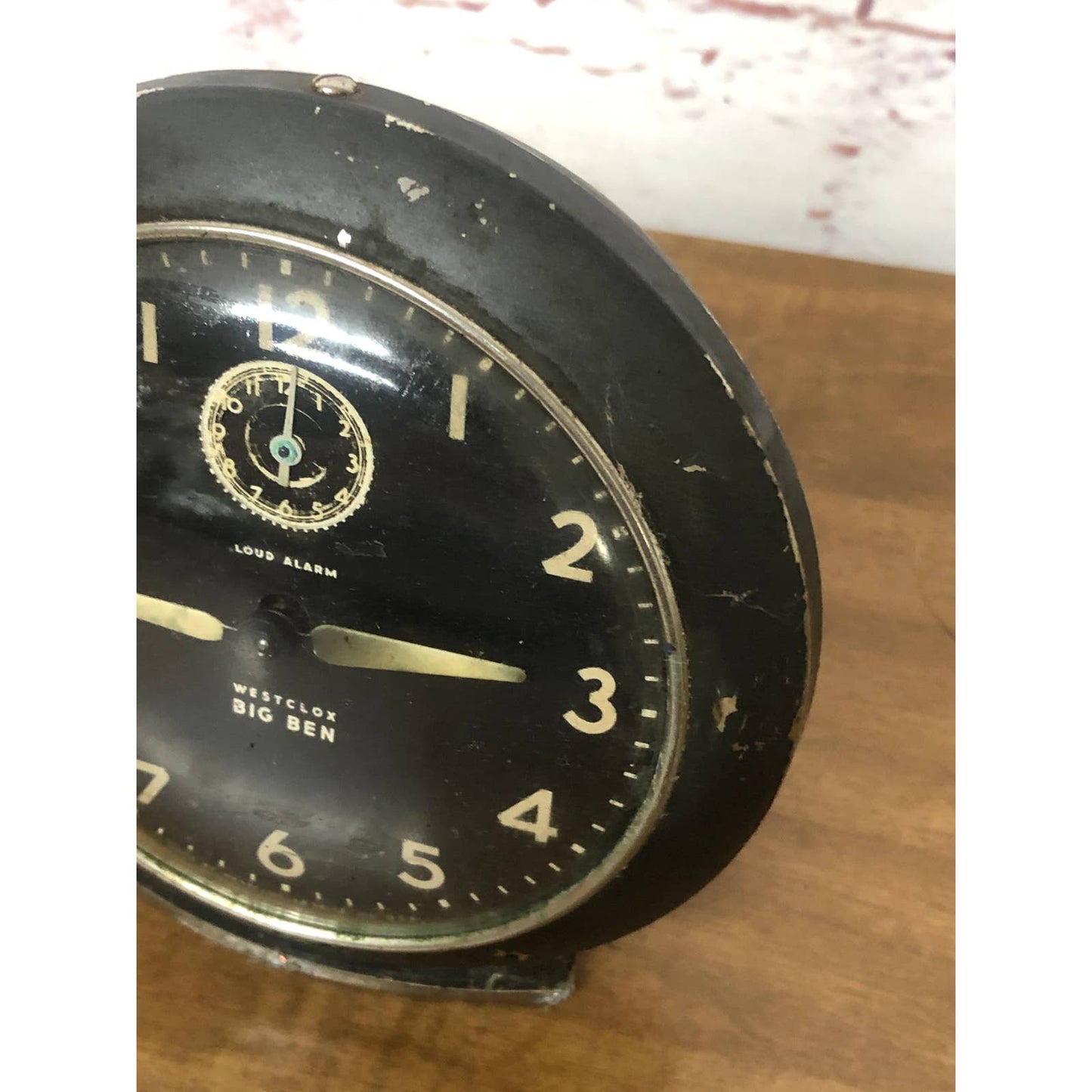 Vintage Black Westclox USA Big Ben Alarm Clock La Salle IL Untested TH4